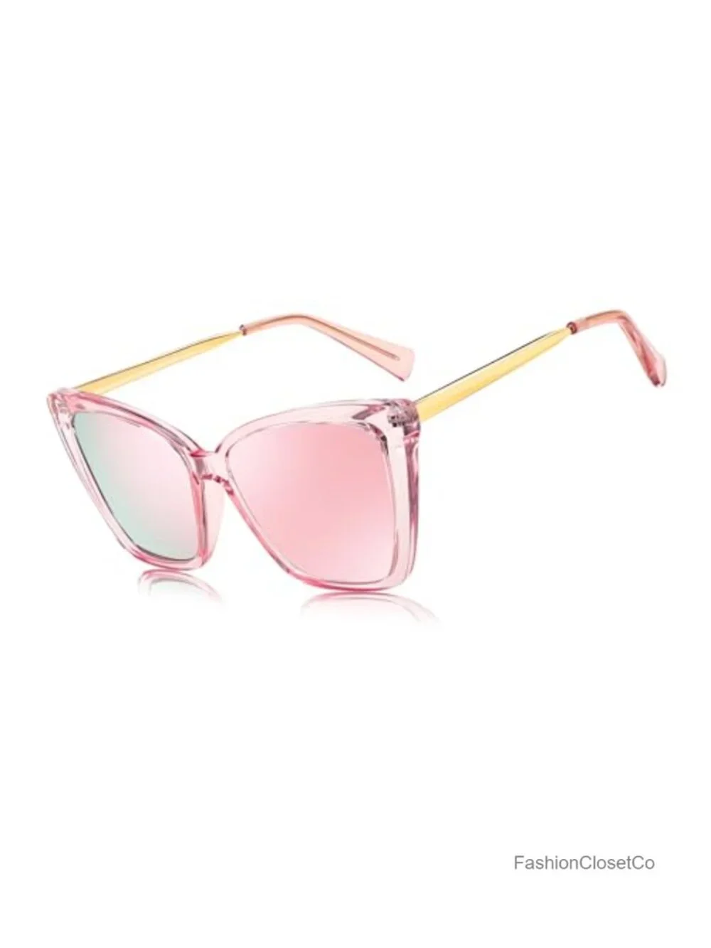 Retro Oversized Cateye Sunglasses Polarized UV Protection